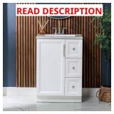 Bannon 25" Single Sink Vanity w/ Marble Top
