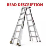 26 ft MPXW Aluminum Ladder with Wheels