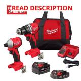 Milwaukee M18 18V 2-Tool Drill/Impact Kit **BATTE
