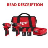 M12 12V Drill/Impact Kit