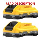 DEWALT 20V MAX XR DCB2104-2 4Ah Battery 2pc
