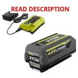 Ryobi 40V Battery & Charger Kit 4.0Ah IOC