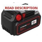 18V Replacement 6Ah Li-ion Battery for Milwaukee