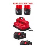 Milwaukee Rapid Charger + 2x M12 2Ah, 2x M18 5Ah