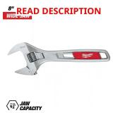 8 in. Wide Jaw Adjustable Wrench