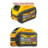 Salvage Battery Lot - DeWalt Flex/Volt 9Ah & 6Ah
