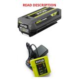 Ryobi 40V 2Ah Lithium Ion Battery With Charger