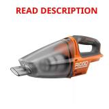 RIDGID 18V Cordless Hand Vacuum (Tool Only)