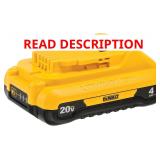 DEWALT 20V MAX Battery, Compact 4.0Ah