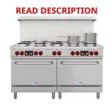 60 in. Range: 10 Burners & 2 Ovens