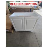 White Vanity Base 36-1/8" x 18" x 32"