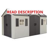 Lifetime 15 8 Ft Dual-Entry Outdoor Shed
