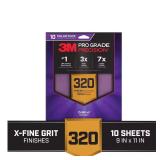 2- Pro Grade 9x11 320 Grit Sanding Sheets