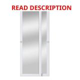 BLACK / 78 1/2" x 25" per DOOR/ 2- Lite Mirror Do