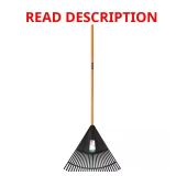 47 in. L Wood Handle 24 in. Poly Leaf Rake