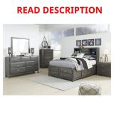 Ashley Caitbrook Gray Rails & Footboard