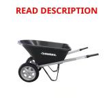 Husky 6 cu ft Poly Wheelbarrow