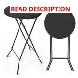 (2) VINGLI FOLDABLE ROUND COCKTAIL TABLES