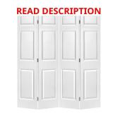 48x80 White Bi-Fold Closet Door