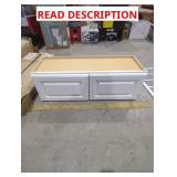 36" x 13" x 12" White Wall Cabinet