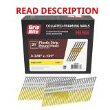 3-3/8 in. Plastic Smooth Shank Nails 4000/box