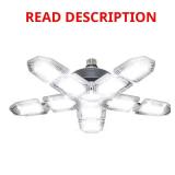 60-Watt LED Bulb with 6500K & 10 Adjustable Panel