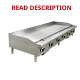 72 in. Commercial NSF Gas Griddle TC-G72-H