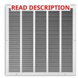 24 in. x 24 in. Steel Return Air Grille White