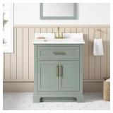 Doveton 30-in. Sage Green Bath Vanity