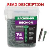 Backer-On Rock-On No. 9 Cement Board Screws