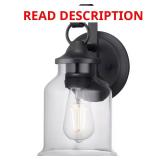 Lindberry 1-Light Outdoor Wall Lantern, Black