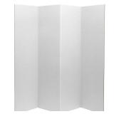 6 ft White Cardboard Screen - 4 Panel