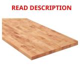 Birch Butcher Block Desk Top Unfinished