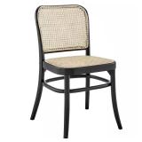 MODWAY Winona Black Wood Dining Side Chair
