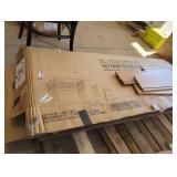 Queen White Padded Headboard