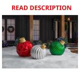 3 Piece Outdoor Jumbo Ornaments