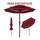 Best Choice 10ft 3-Tier Market Umbrella, Red