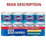 Clorox 75-Count Crisp Lemon Bleach-Free Wipes