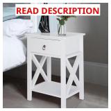 1-Drawer Nightstand (15.7W x 11.8D x 21.6H)