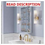 Rosa Aluminum Tri-View Medicine Cabinet