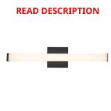 Miles 24-in LED Black Vanity Light 5CCT