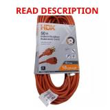 50 ft 16/3 Indoor/Outdoor Cord, Orange