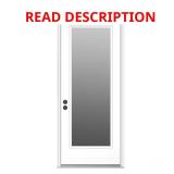 32x80 Primed Steel Door w/ Brickmould