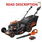 24 in. 201cc Electric Start Lawn Mower