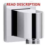 Awaken Wall-Mount Supply Elbow, Chrome