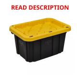 7 Gal Tough Storage Tote w/ Yellow Lid (2)
