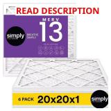 20x20x1 MERV13 Pleated Filter