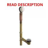 Clearflo Brass Toe Tap Bath Drain - Nickel