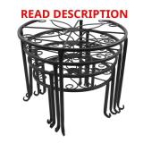 Wellco 4-Pack Metal Plant Stands, Rust-Proof