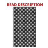 Black Privacy Diamond Vinyl Lattice Framed 4x8